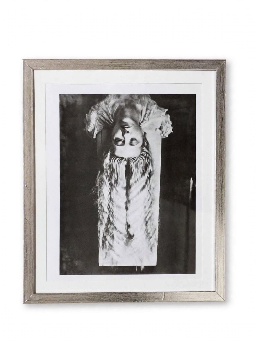 1929 Surrealist Framed Art Print - Upside Down Portrait Black & White By Man Ray